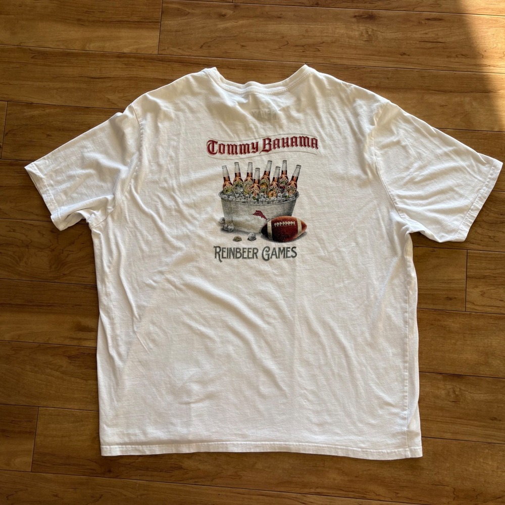 Tommy Bahama Reinbeer Games‎  Mens T Shirt Relax 2XL Graphic Short Sleeve - Picture 6 of 7